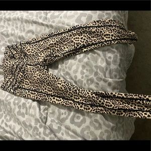 Muscle Nation leopard cheetah leggings. Size small